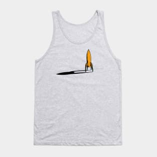 Space Rocket Moon Landing Tank Top